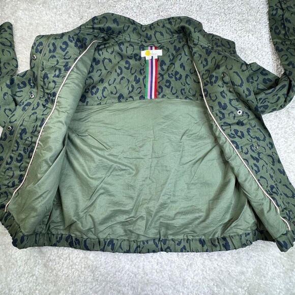 Boden Hardwicke Jacket Leopard Green Linen Blend 6 - Picture 7 of 11